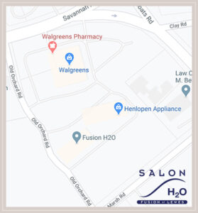 Map to Salon H2O Lewes